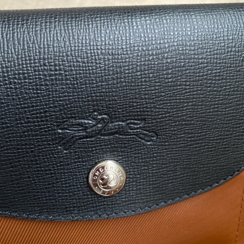 Longchamp Brown Tote with Black Trim - Picture 11 of 15